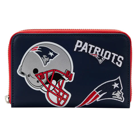 LF NFL New England Patriots Patches ZipAround Wallet