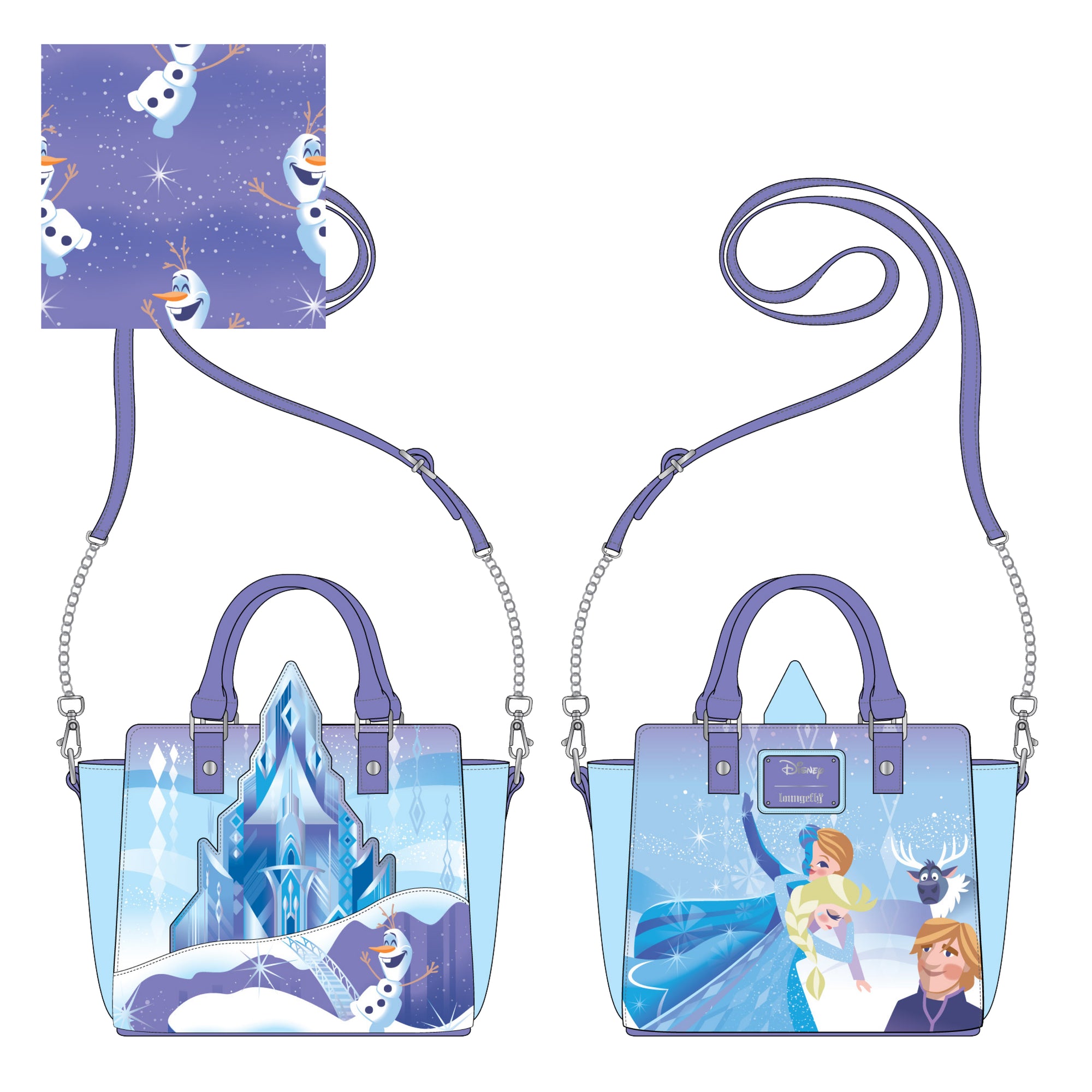 LF Disney Frozen Princess Castle CrossBody Bag