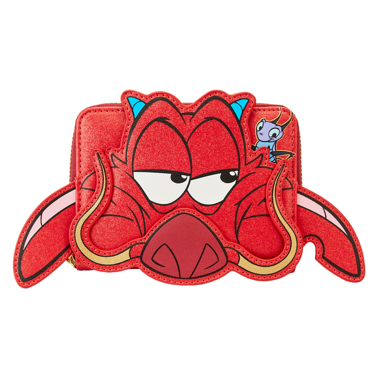 LF Disney Mulan 25th Anniversary Mushu Glitter Cosplay Ziparound Wallet