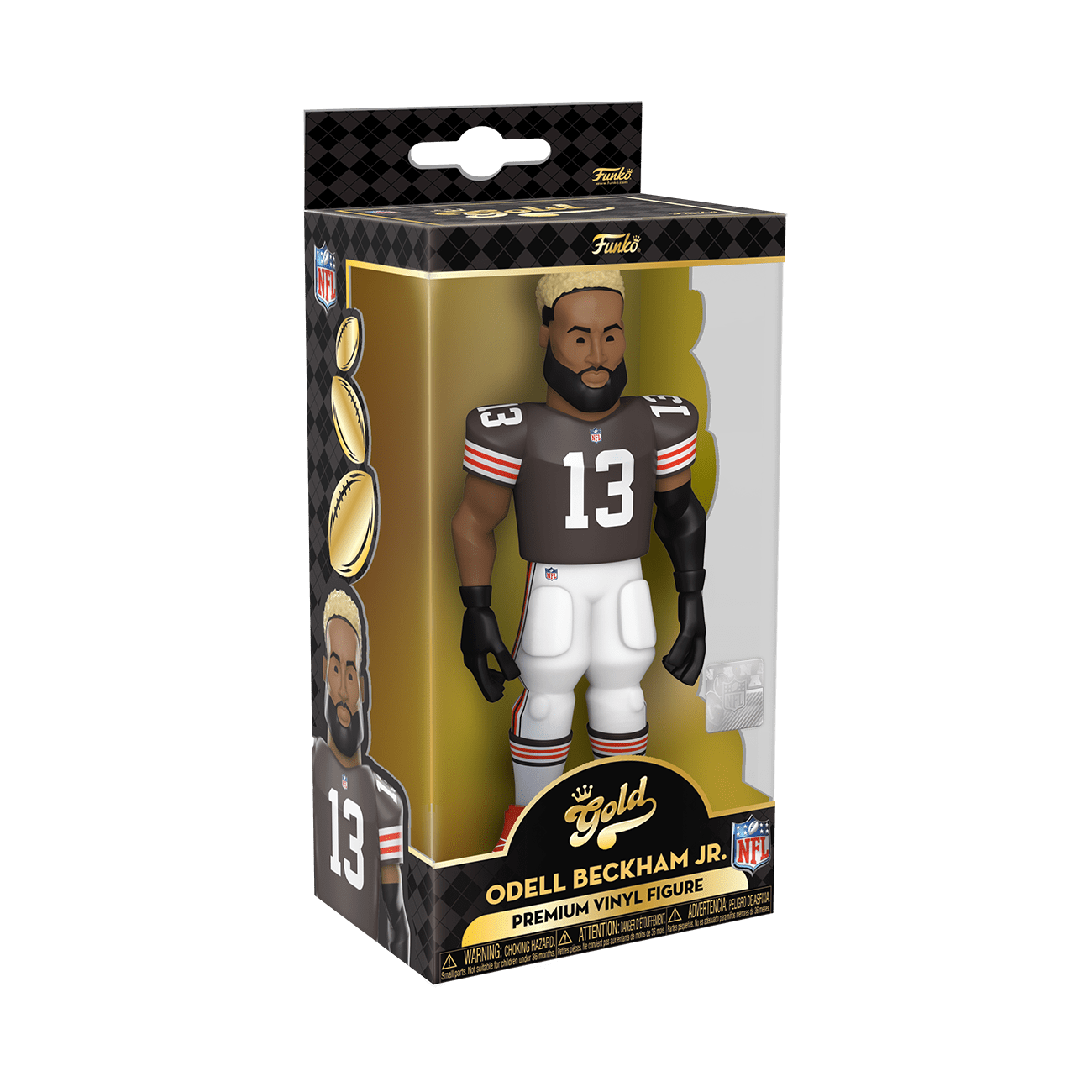 NFL Gold 5” Browns - Odell Beckham Jr (Home Uni) W/Chase
