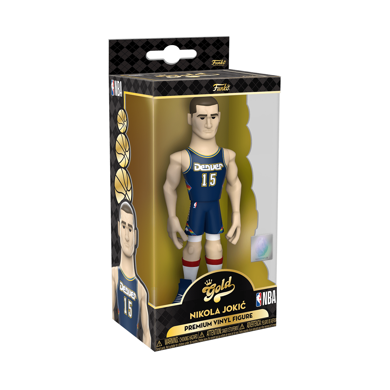 NBA Gold 5” Nuggets - Nikola Jokic (Away Uni) W/Chase