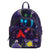 LF Disney Villains Triple Pocket Glow In The Dark Mini Backpack