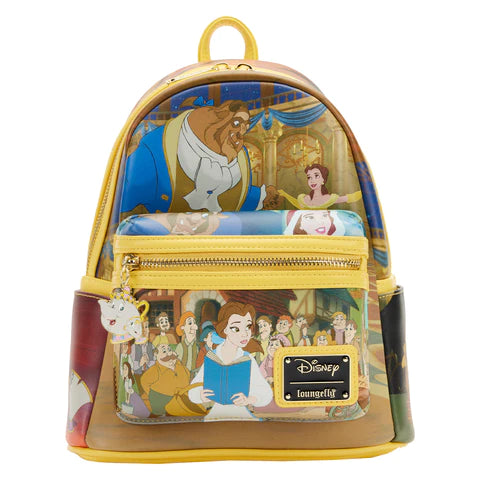 Disney Store Princess Belle Backpack Gold Book Bag 2020