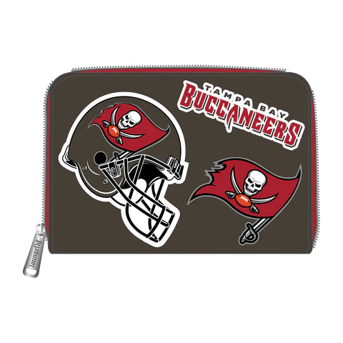 LF NFL Tampa Bay Buccaneers Patches ZipAround Wallet