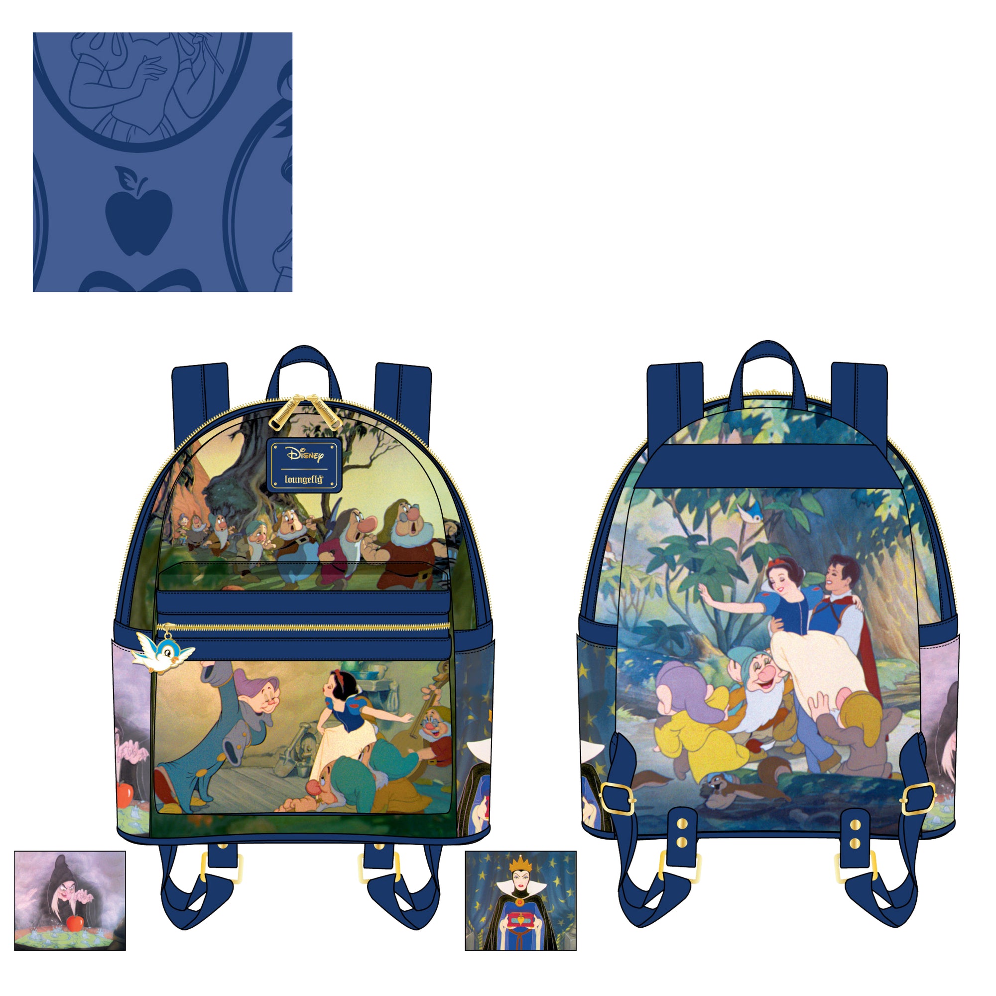 LF Disney Snow White Scenes Mini Backpack