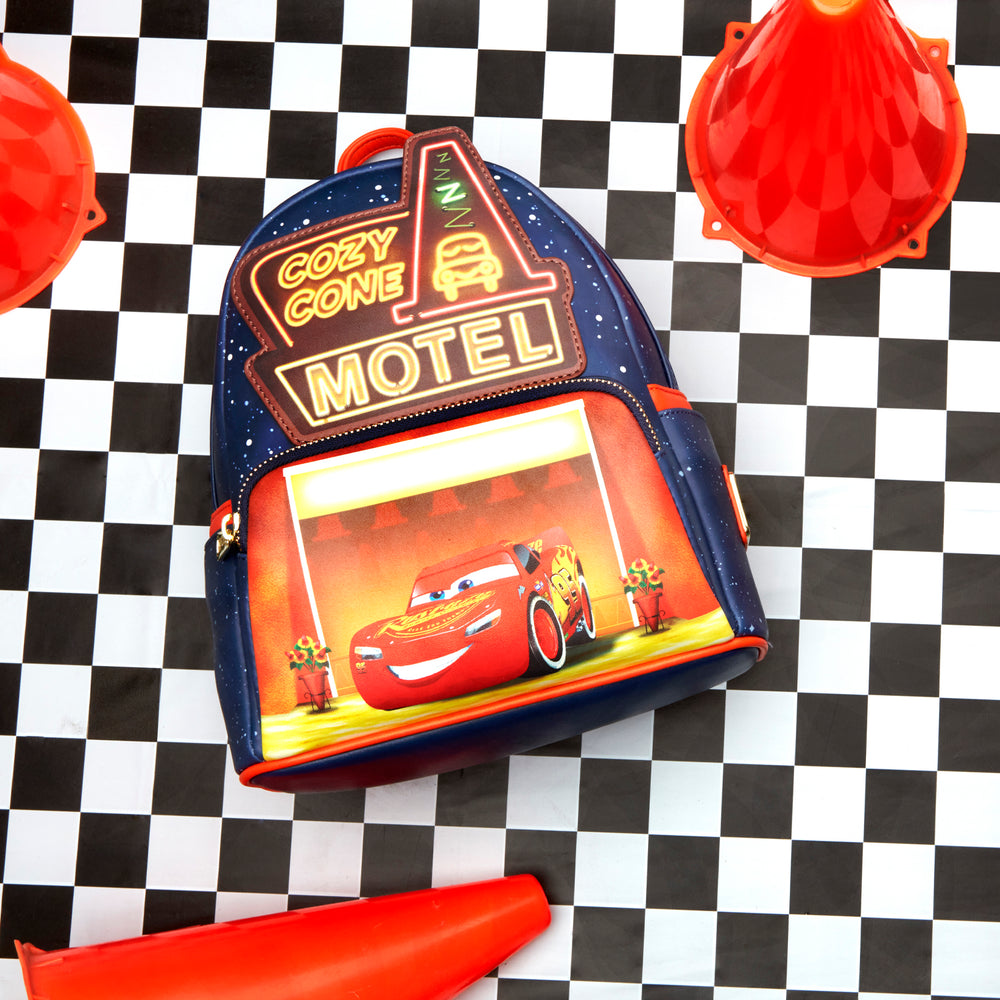 Popular Loungefly Disney Pixar Moments Cars Cozy Cone Mini Backpack