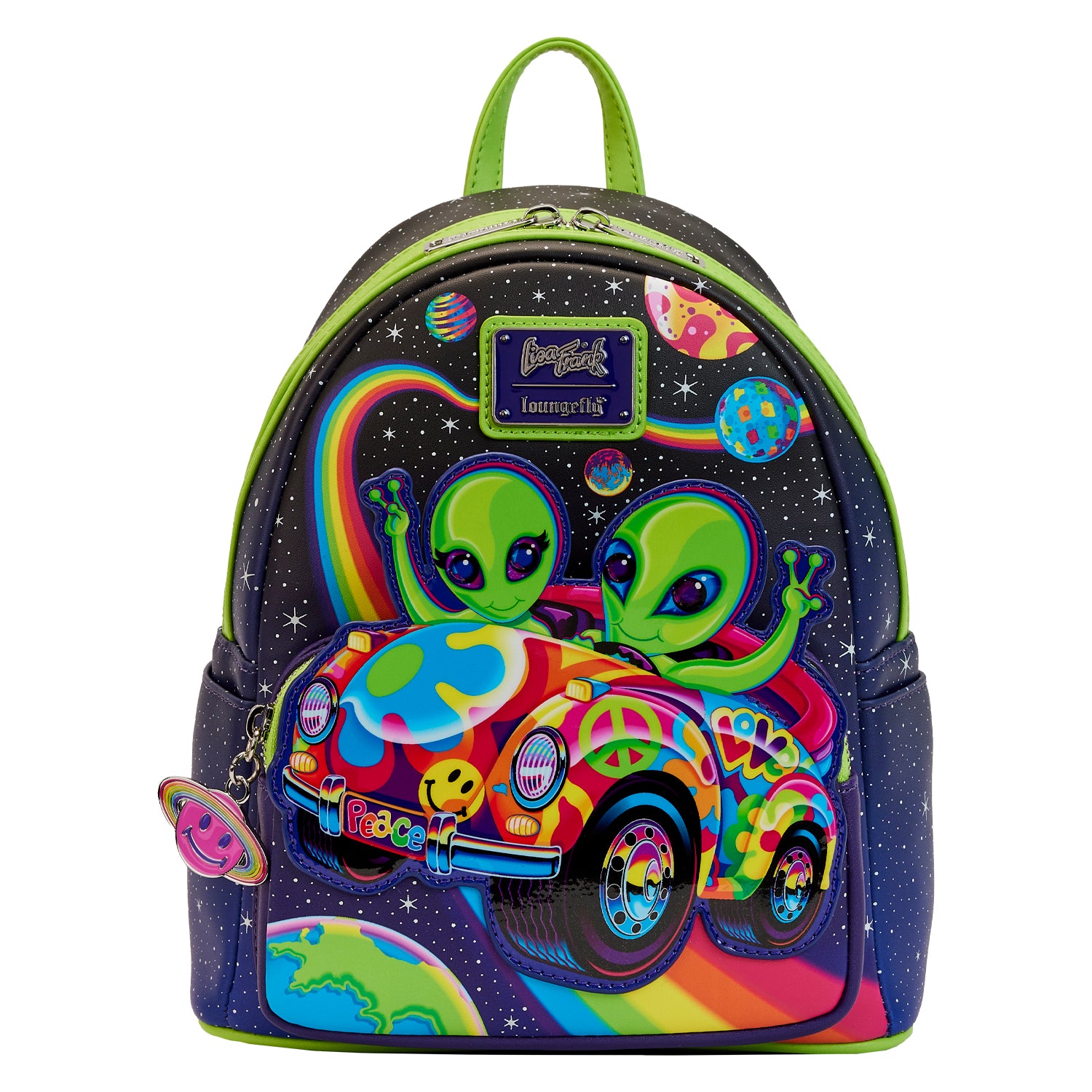 LF Lisa Frank Cosmic Alien Ride Mini Backpack