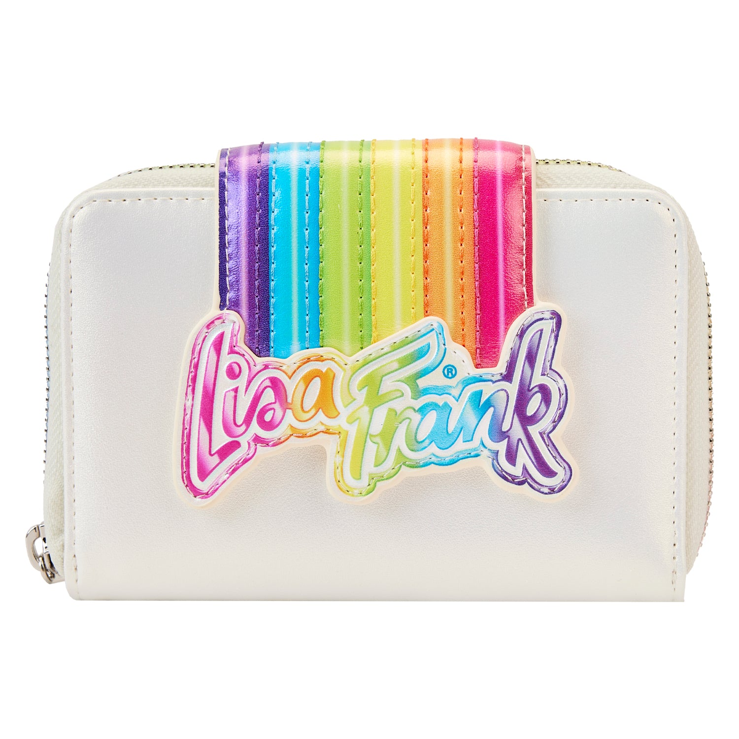 LF Lisa Frank Rainbow Logo Ziparound Wallet