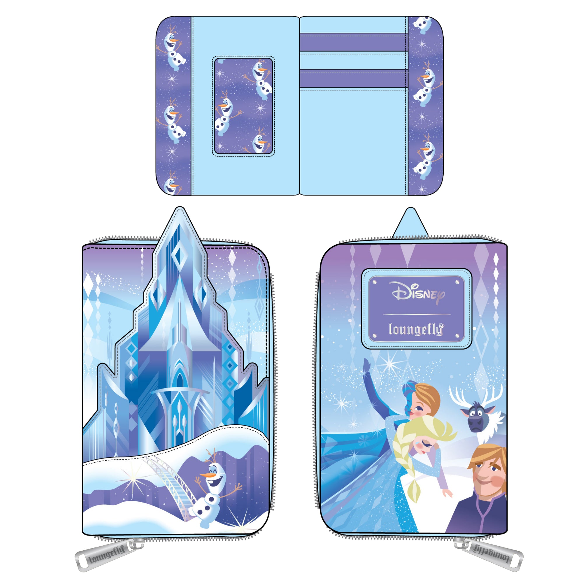 LF Disney Frozen Princess Castle ZipAround Wallet
