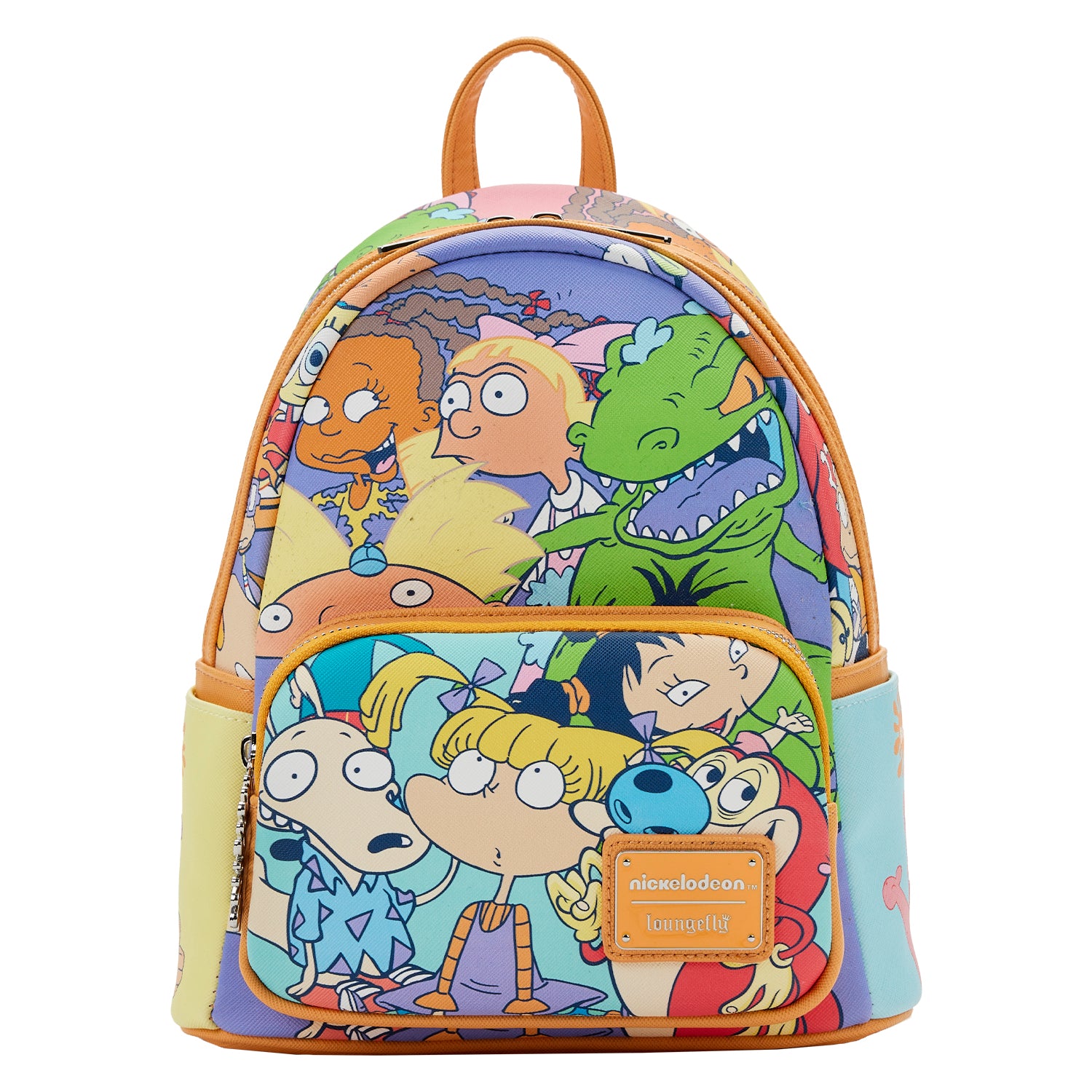 LF Nickelodeon Nick 90S Color Block AOP Mini Backpack