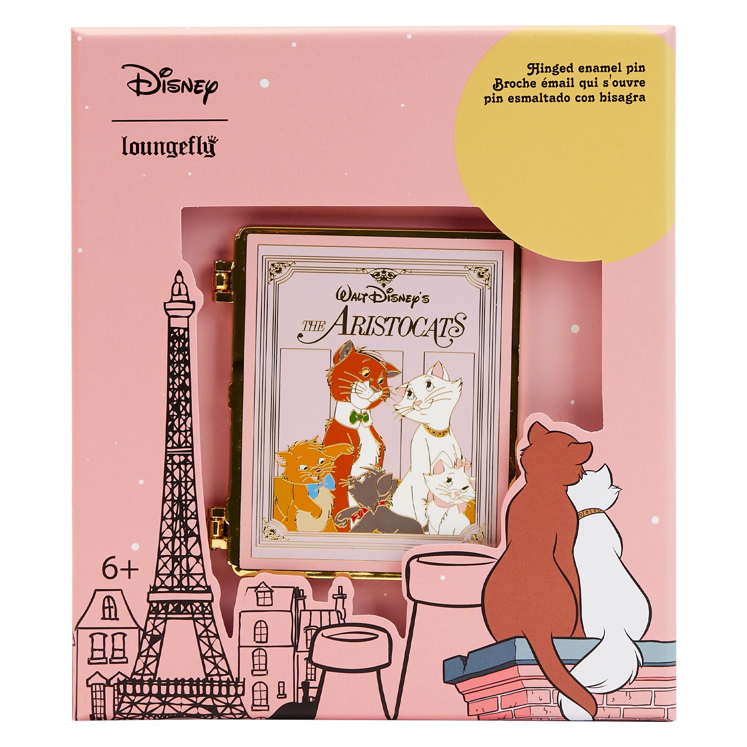 (Pre-Order) LF Disney The Aristocats Classic Book 3 Inch Collector Box Pin