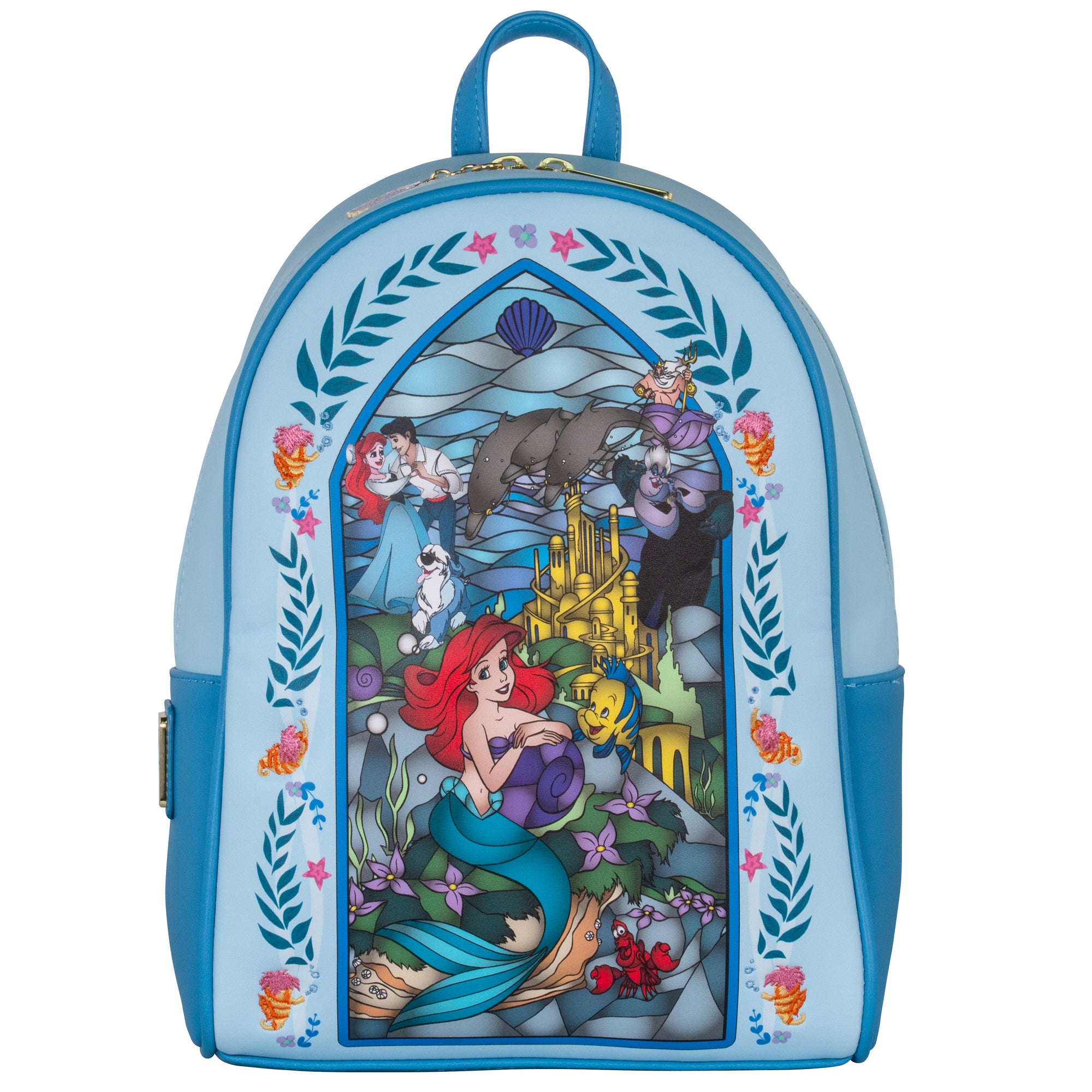 COLLECTION LOUNGE EXCLUSIVE Loungefly Little Mermaid Stained Glass Backpack