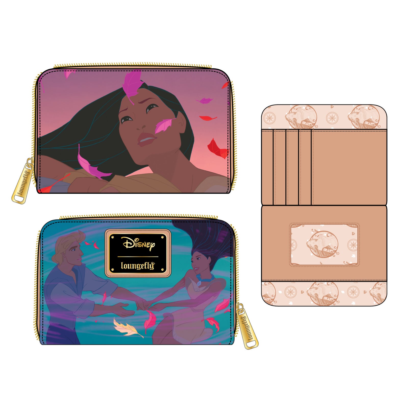 Loungefly Disney Pocahontas Princess Scene Crossbody Bag