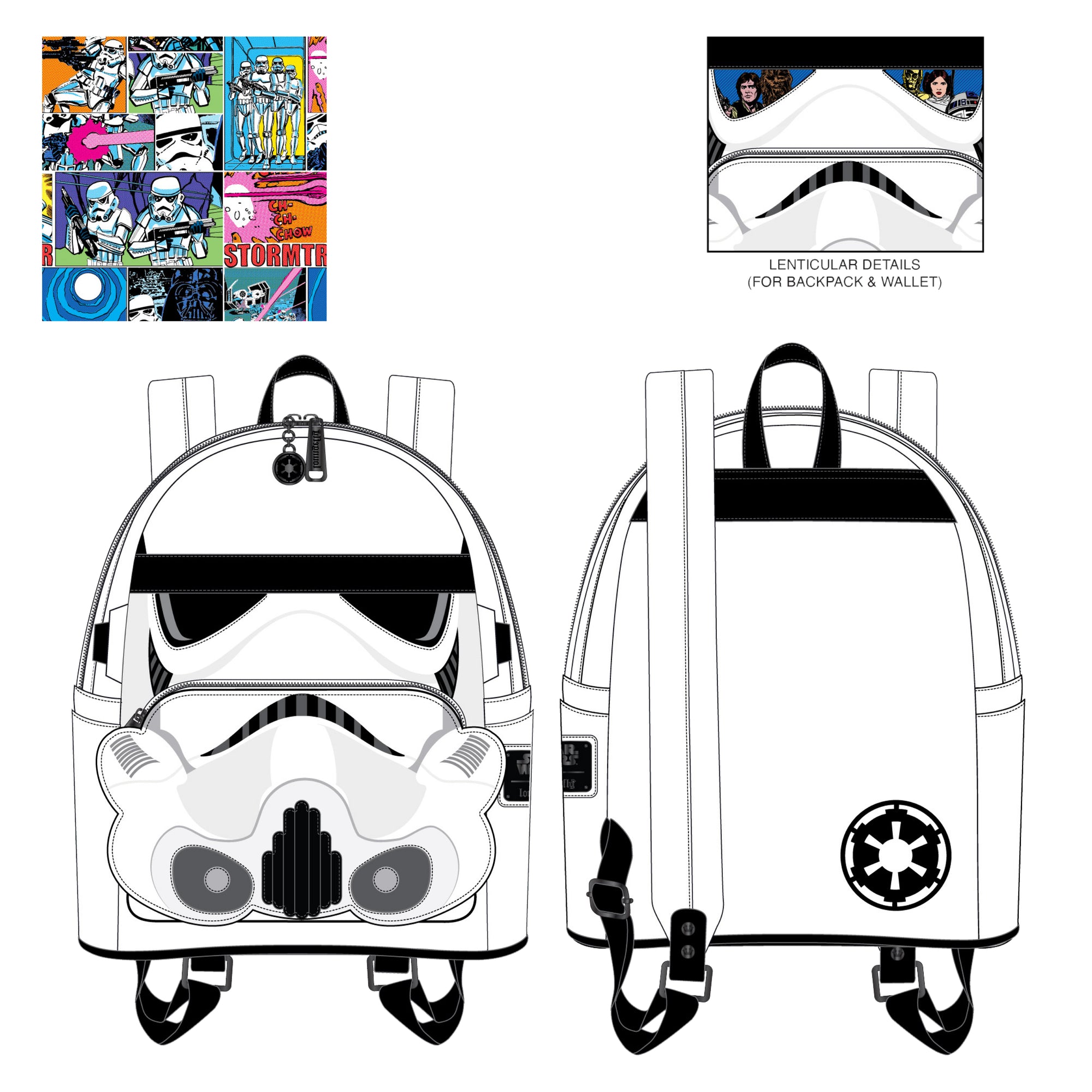 LF Star Wars Stormtrooper Lenticular Mini Backpack