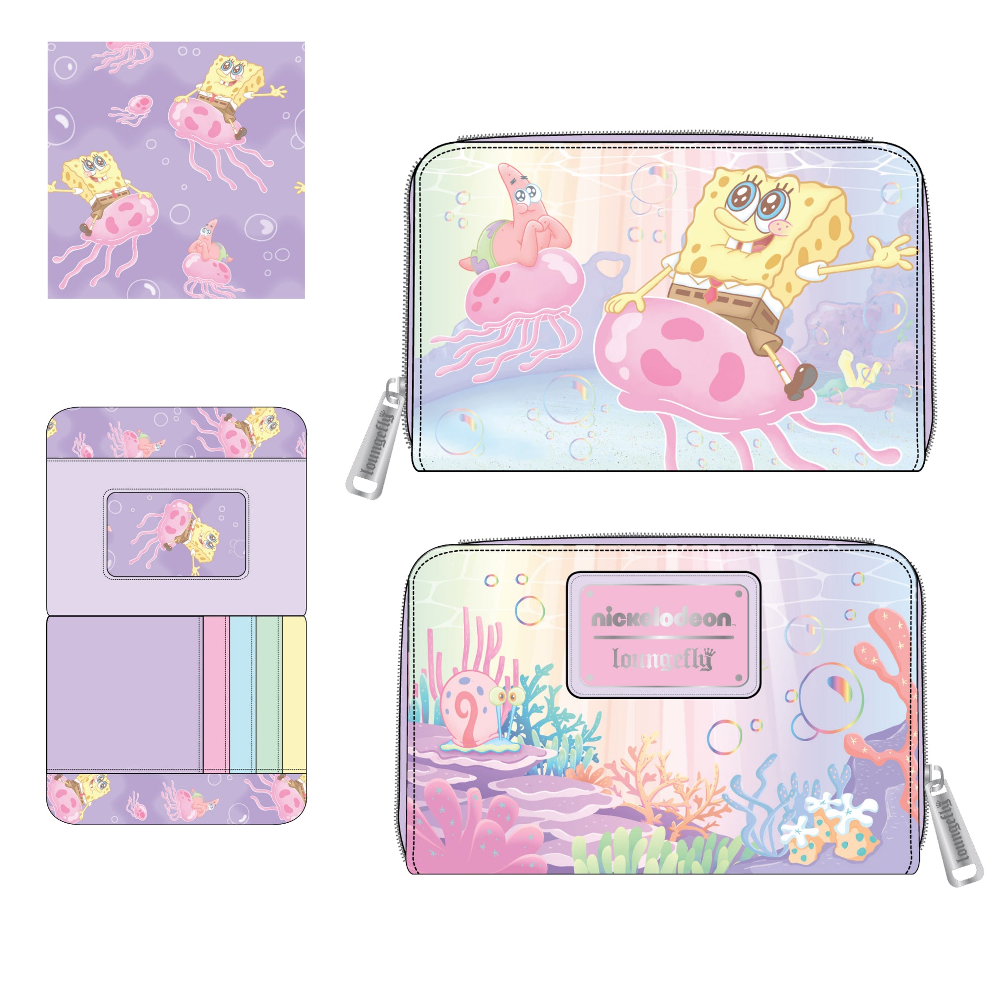 Loungefly Spongebob Squarepants Pastel Jellyfishing Backpack